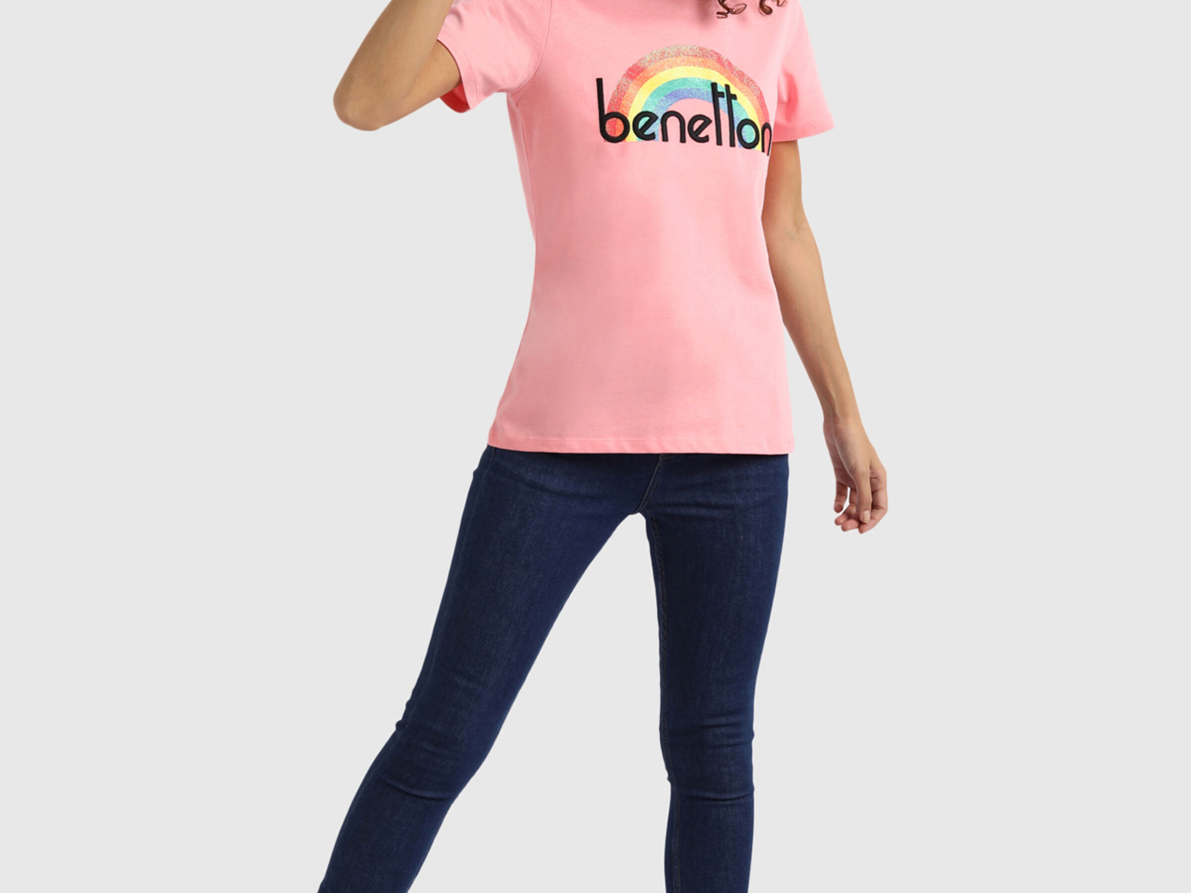 Rainbow Print Top image number 5